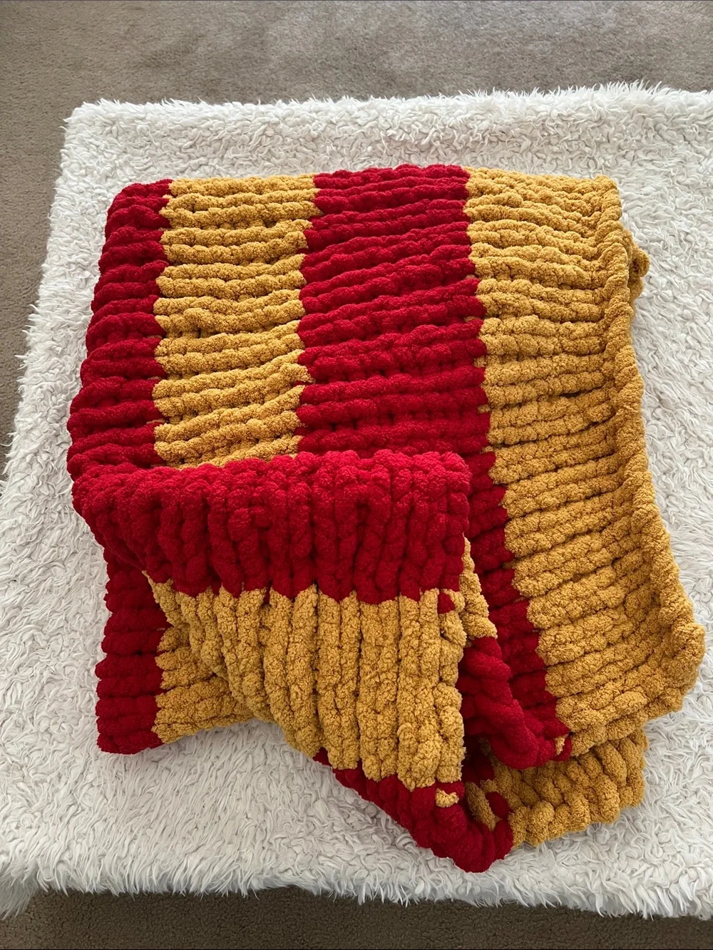 Handmade red yellow